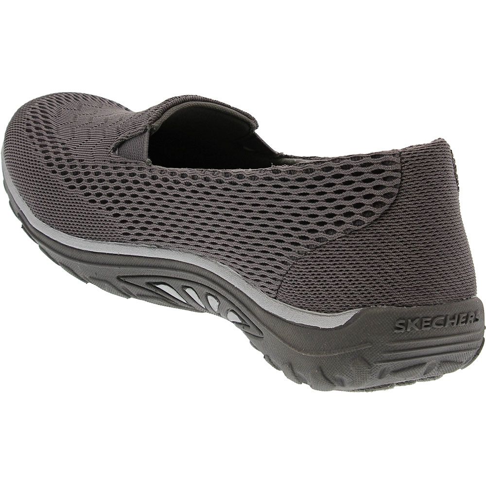 Skechers Reggae Fest Willows Slip on Casual Shoes - Womens Charcoal Back View