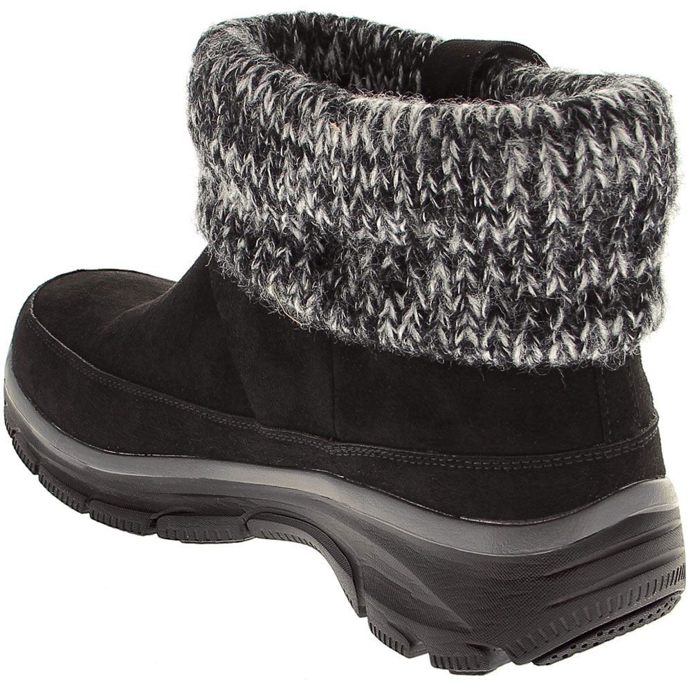 Skechers Easy Going Heighten Casual Boots - Womens Black Back View