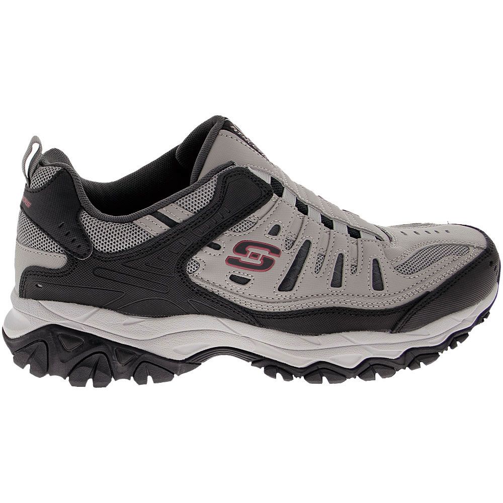 Skechers After Burn M Fitwonted Hiking Shoes - Mens Grey Side View