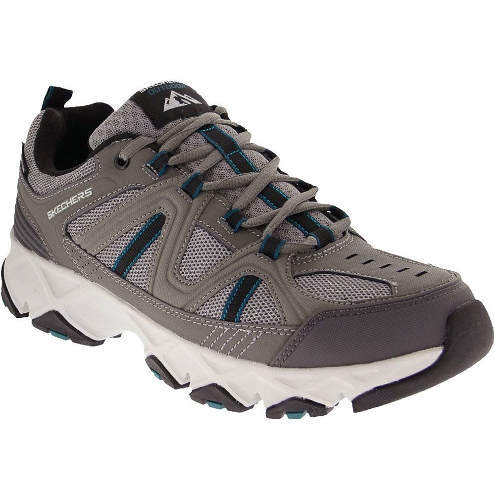 Skechers Crossbar Hiking Shoes - Mens Gray Black