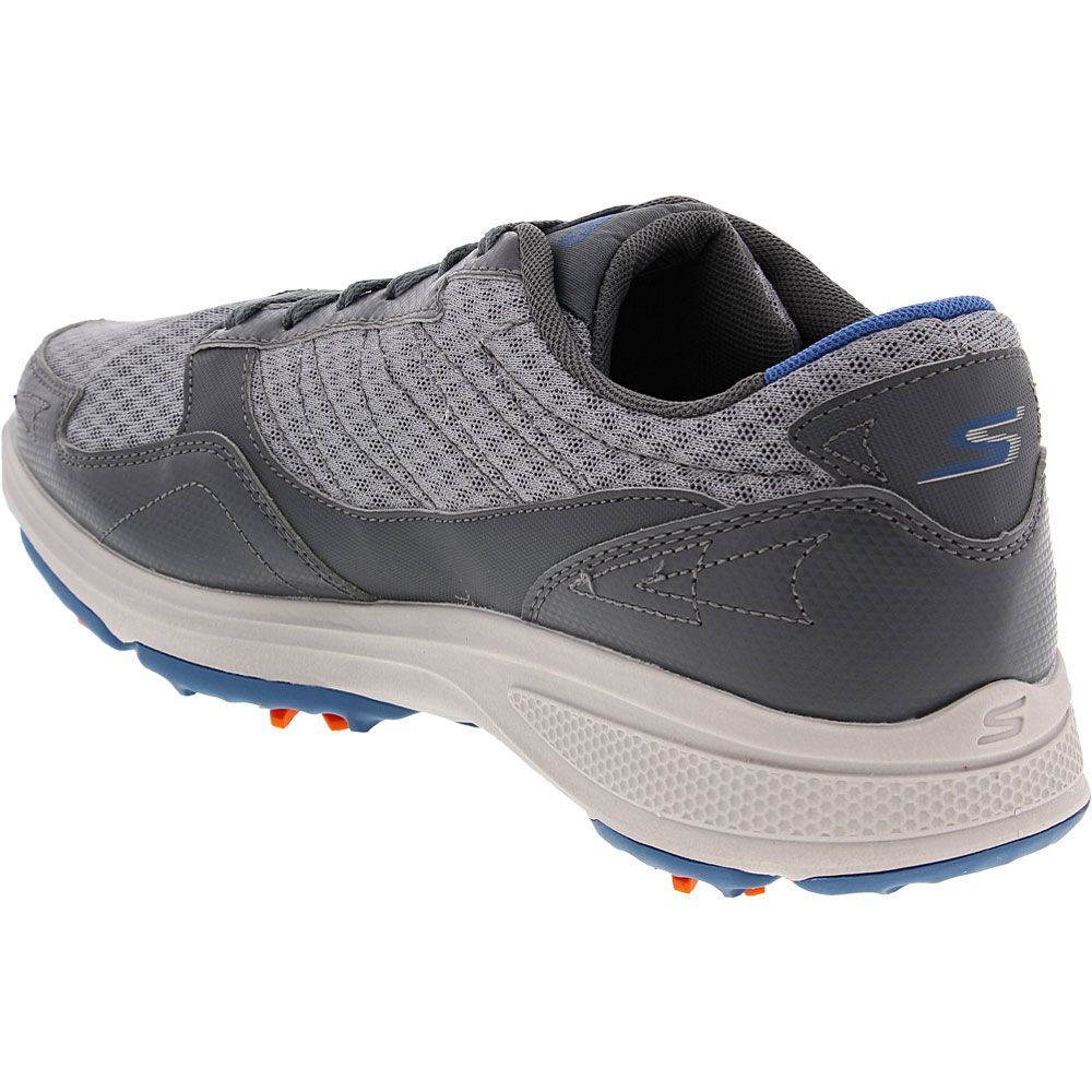 Skechers Go Golf Torque Sport Golf Shoes - Mens Charcoal Blue Back View