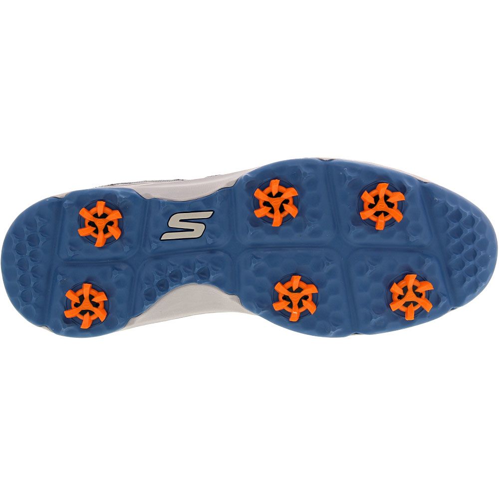 Skechers Go Golf Torque Sport Golf Shoes - Mens Charcoal Blue Sole View