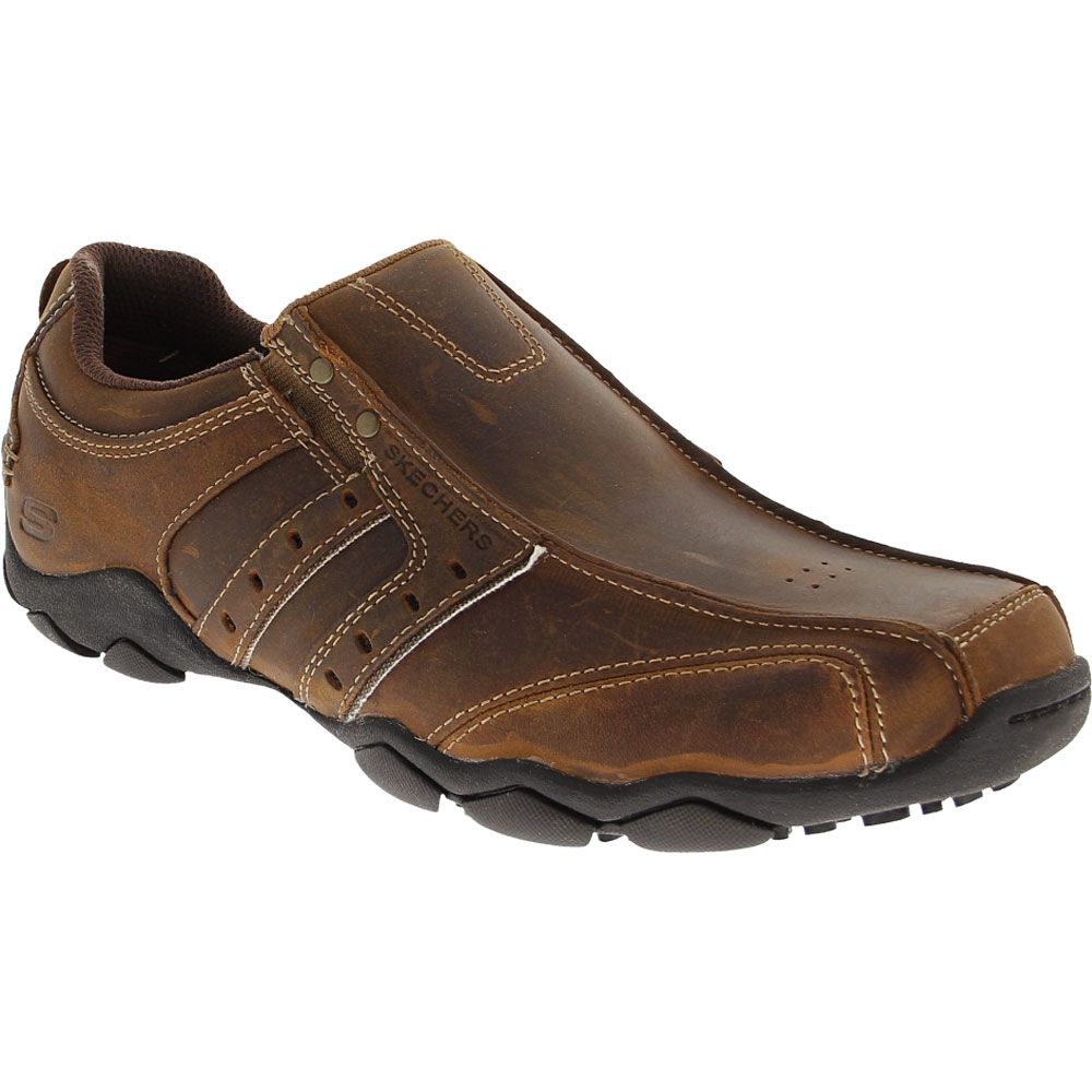 Skechers Diameter - Slip On Casual Shoes - Mens Dark Brown