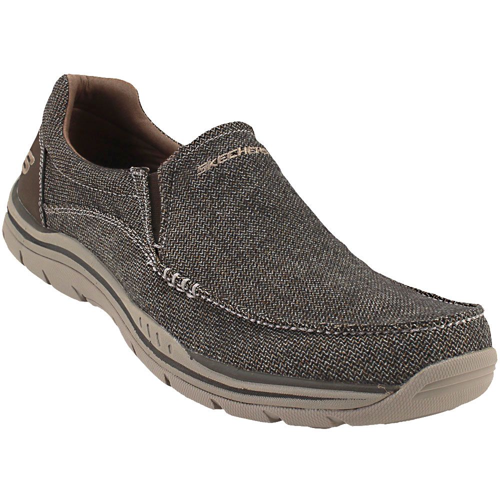 Skechers Avillo Slip On Casual Shoes - Mens Dark Brown