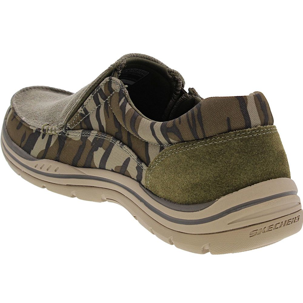 Skechers Avillo Slip On Casual Shoes - Mens Camouflage Back View