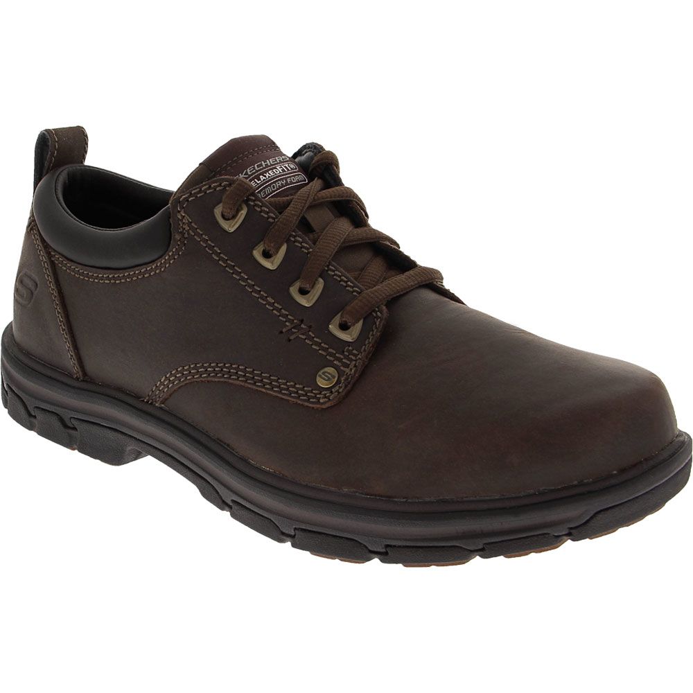 Skechers Rilar Lace Up Casual Shoes - Mens Brown