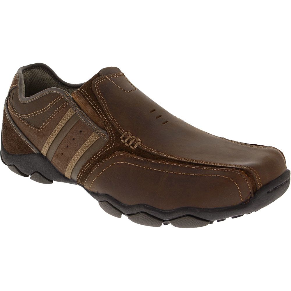 Skechers Zinroy Slip On Casual Shoes - Mens Dark Brown