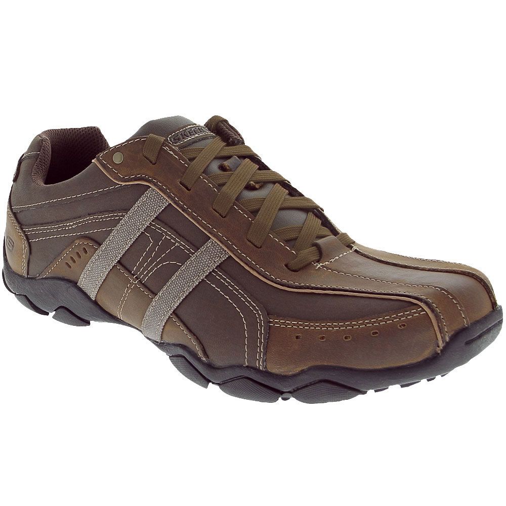 Skechers Diameter Murilo Lace Up Casual Shoes - Mens Brown