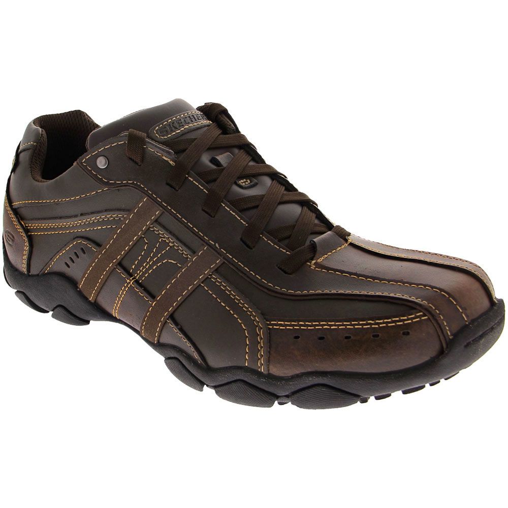 Skechers Diameter Murilo Lace Up Casual Shoes - Mens Dark Brown