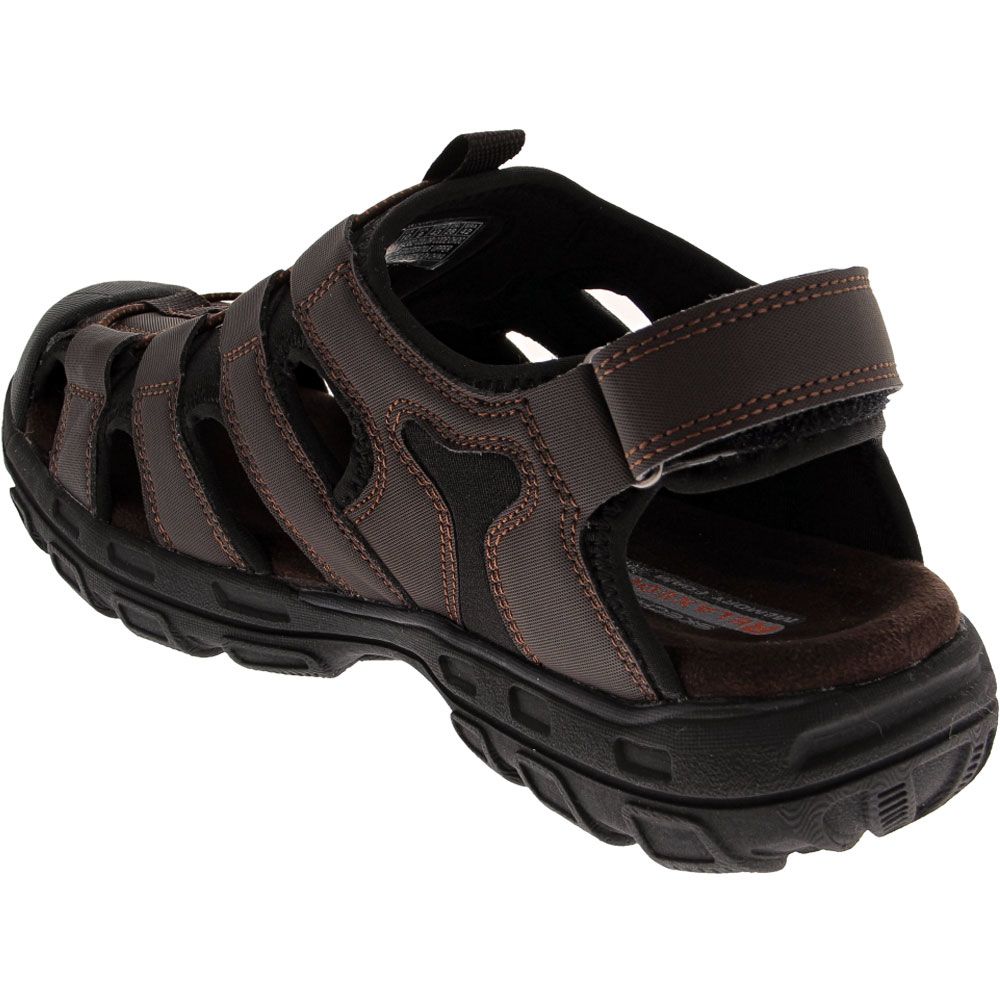 Skechers Garver Sandals - Mens Chocolate Back View