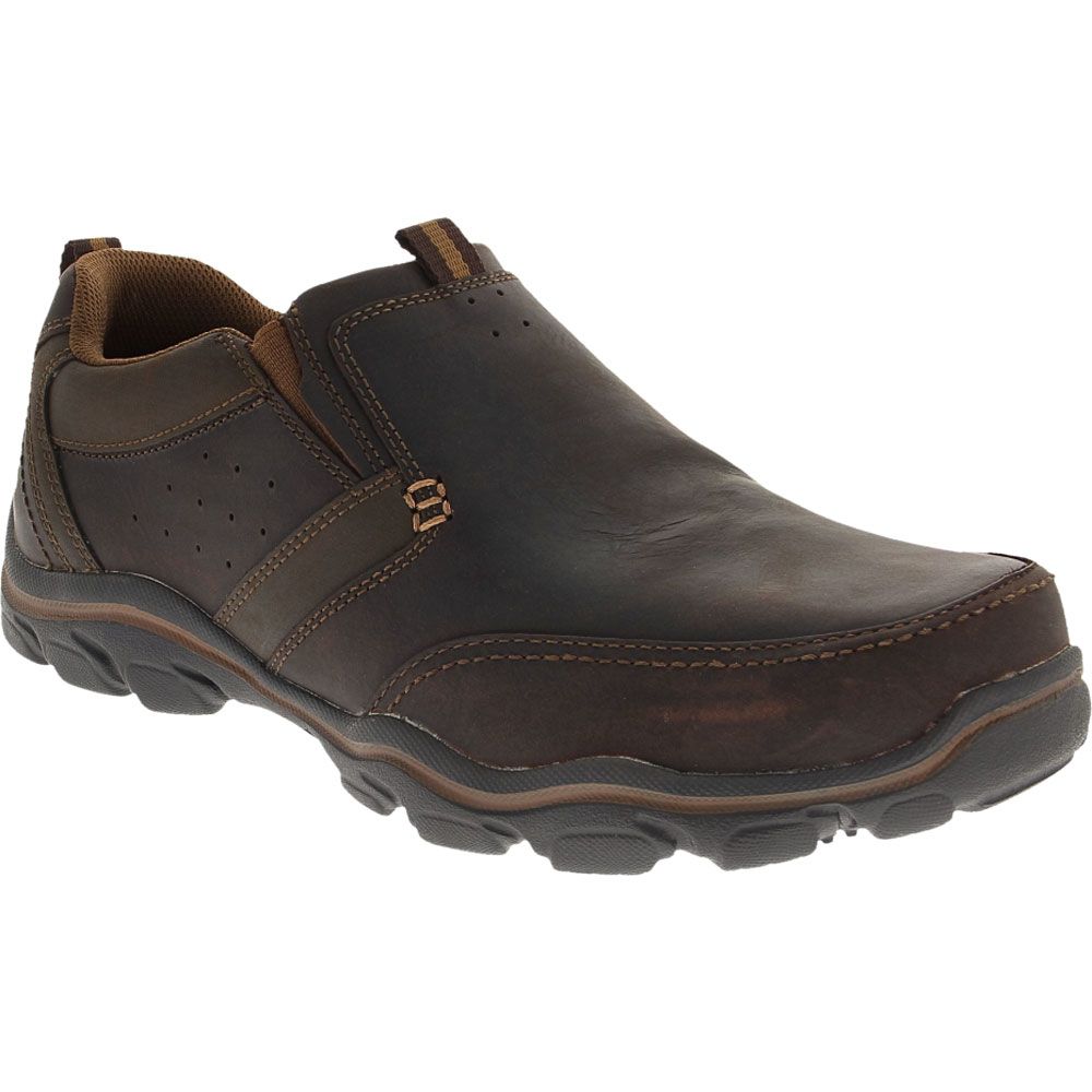 Skechers Devent Slip On Casual Shoes - Mens Brown