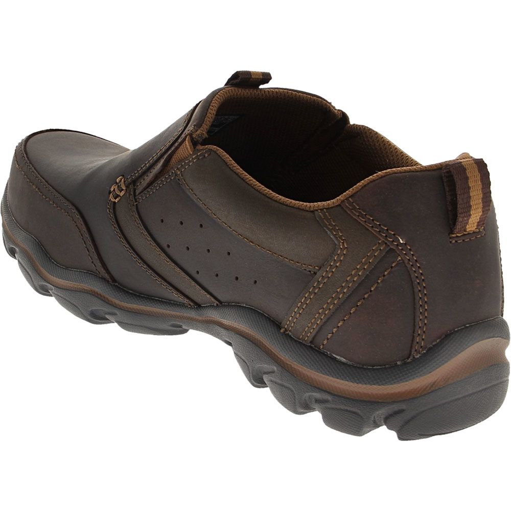 Skechers Devent Slip On Casual Shoes - Mens Brown Back View