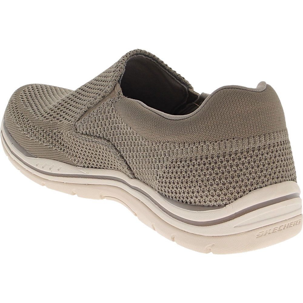 Skechers Expected Gomel Slip On Casual Shoes - Mens Taupe Back View
