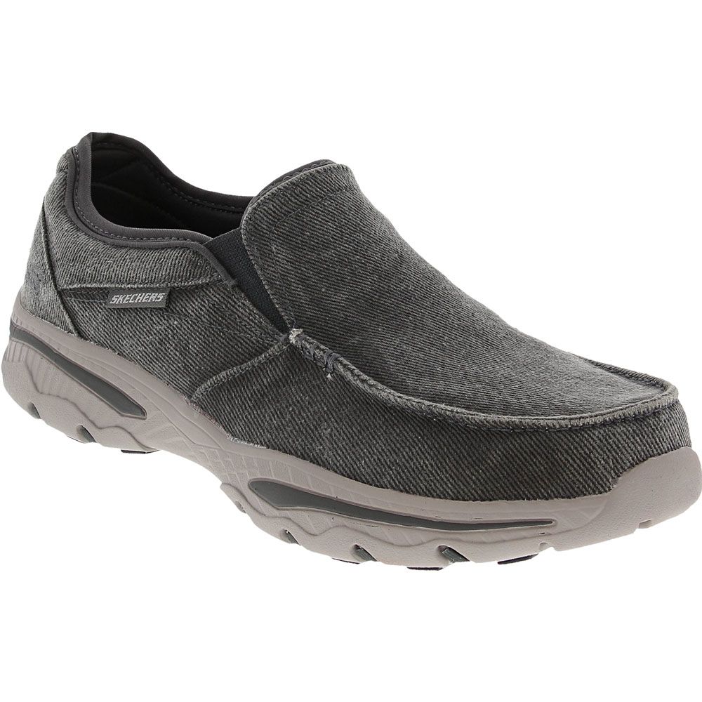 Skechers Creston Slip On Casual Shoes - Mens Charcoal