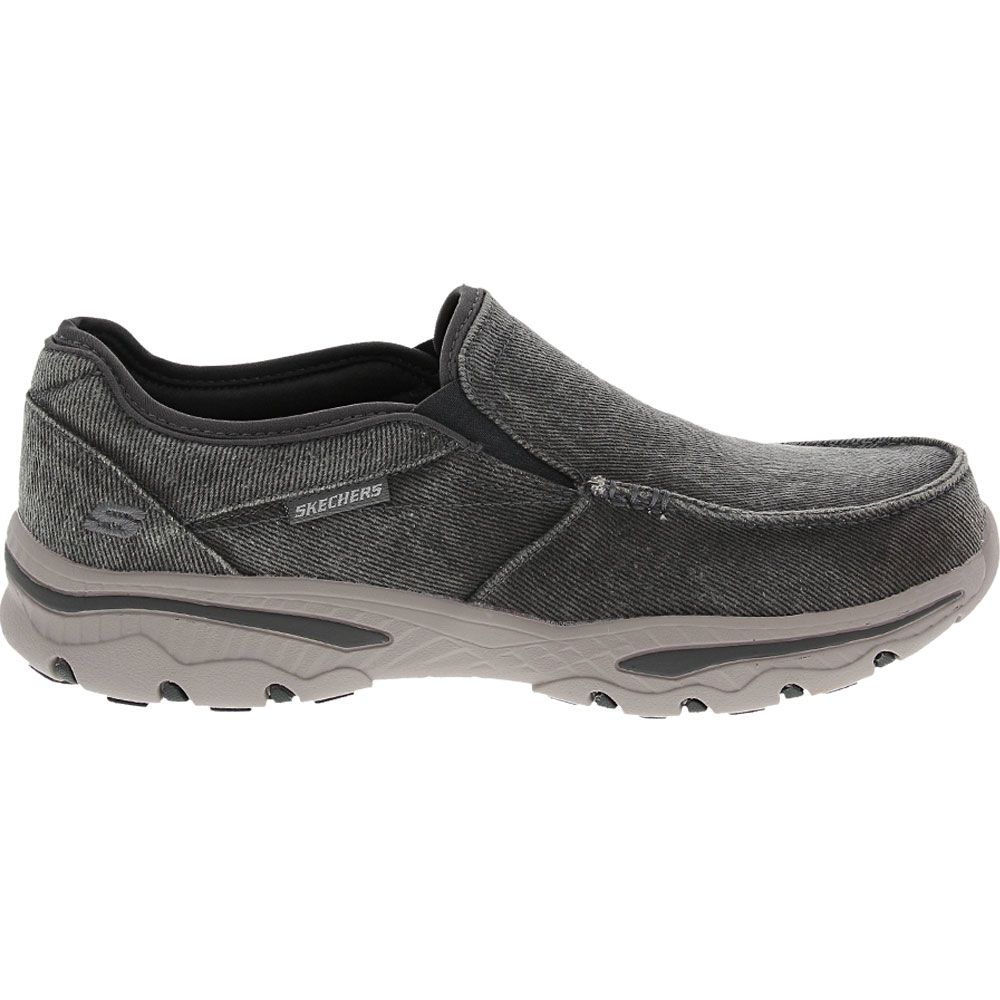 Skechers Creston Slip On Casual Shoes - Mens Charcoal Side View