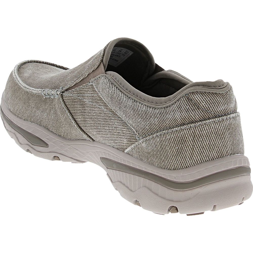 Skechers Creston Slip On Casual Shoes - Mens Taupe Back View