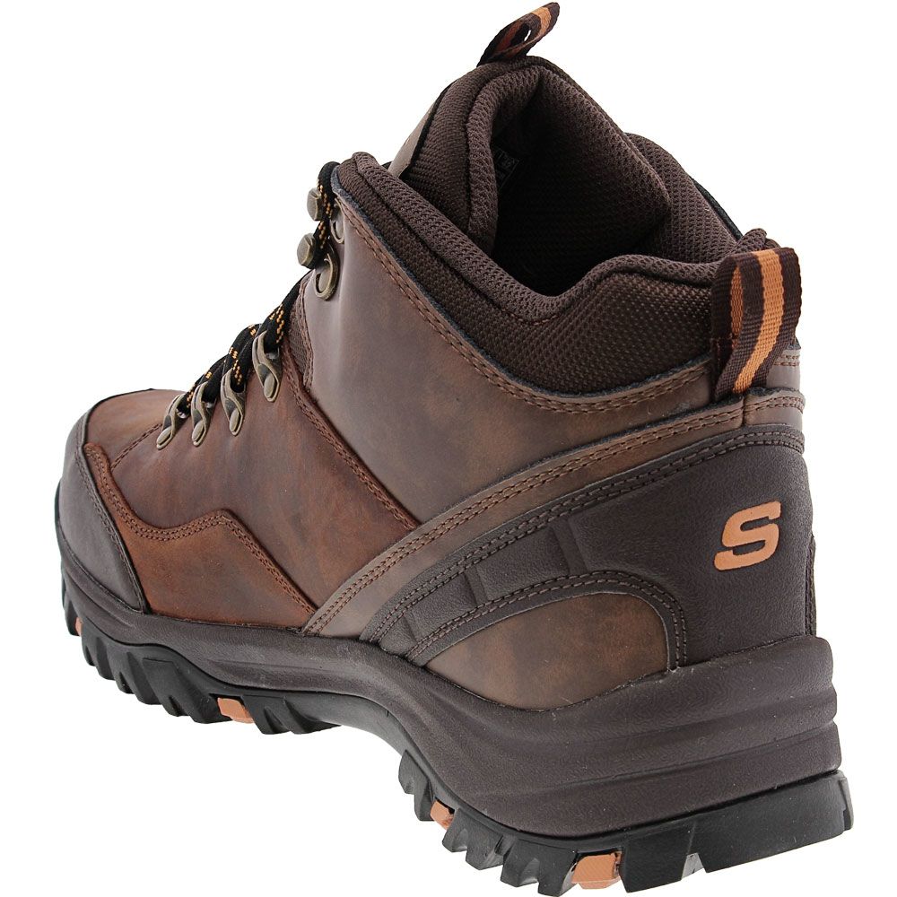Skechers Relment Traven Hiking Boots - Mens Brown Back View