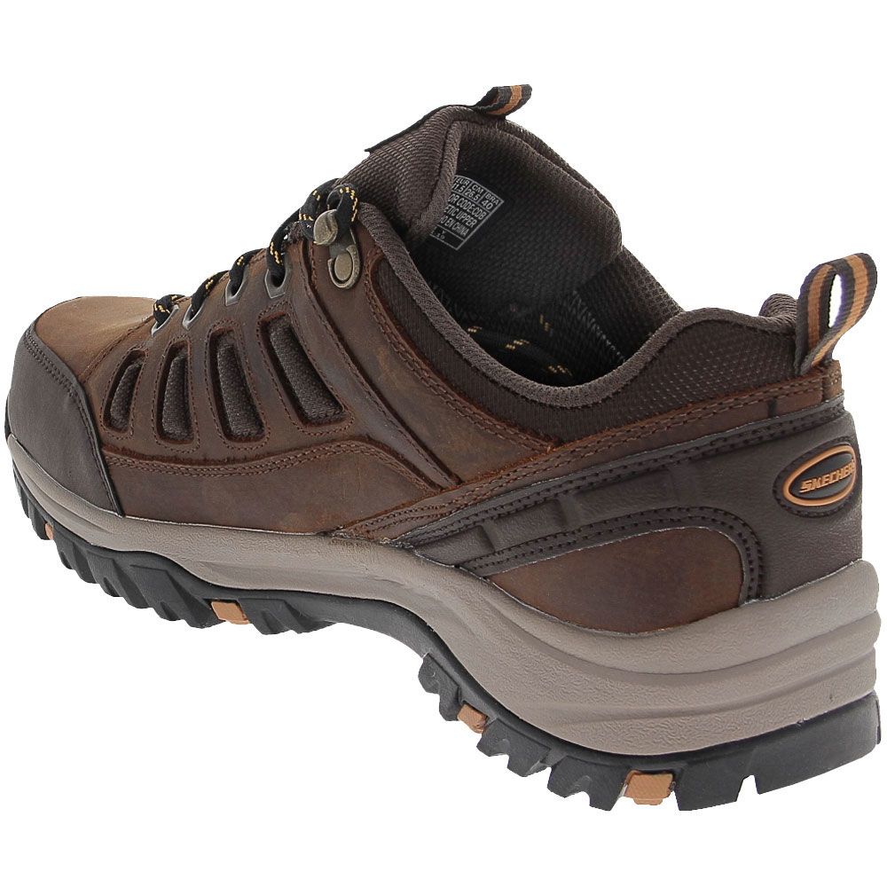 Skechers Relment Semego Hiking Shoes - Mens Brown Back View