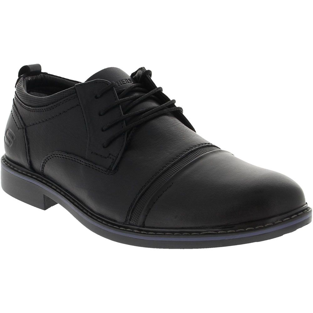 Skechers Bregman Selone Oxford Dress Shoes - Mens Black