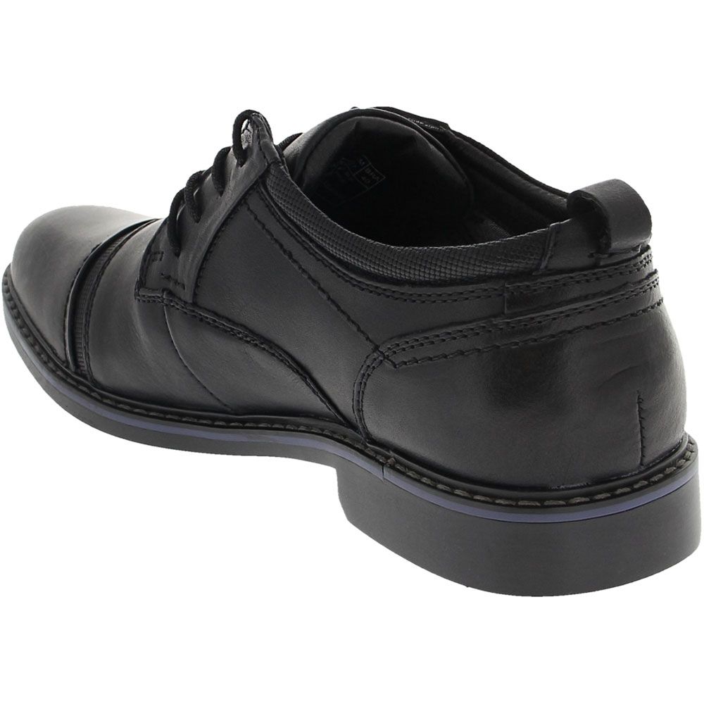 Skechers Bregman Selone Oxford Dress Shoes - Mens Black Back View