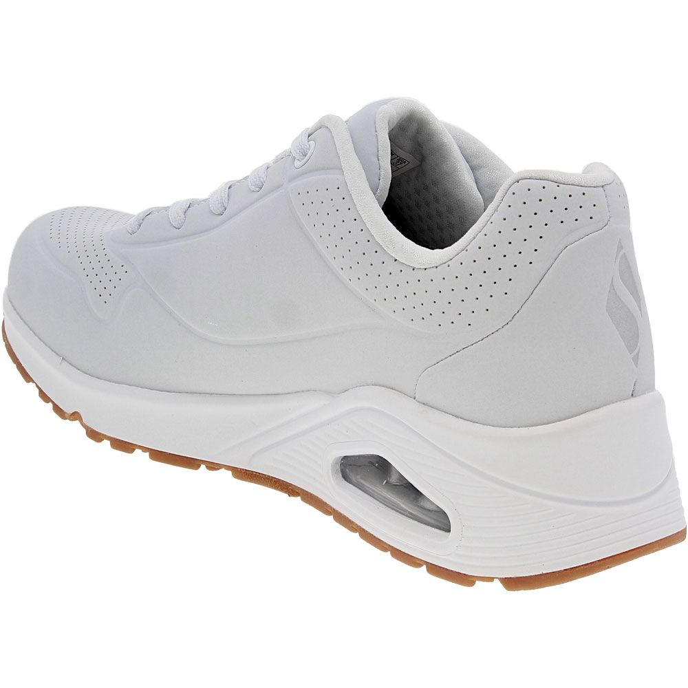 Skechers Uno Stand On Air Lifestyle Shoes - Womens White Back View