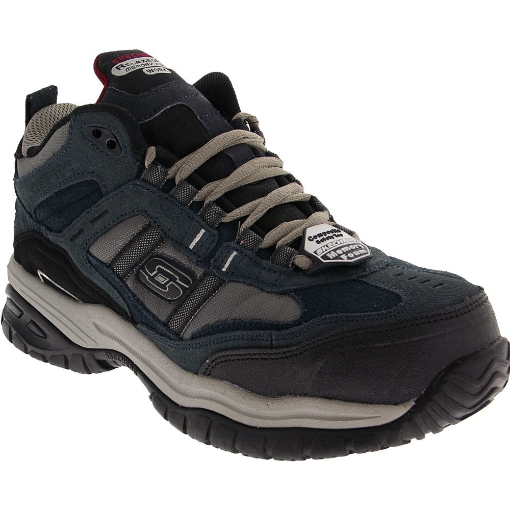 Skechers Work Soft Stride - Canopy Comp Toe Work Shoes - Mens Navy