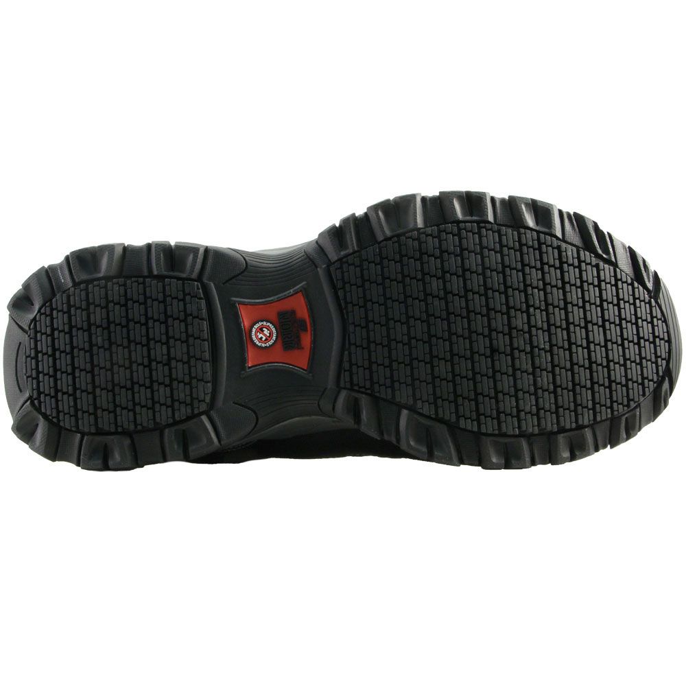 Skechers Work Holdridge Rebem Safety Toe Work Boots - Mens Black Charcoal Sole View