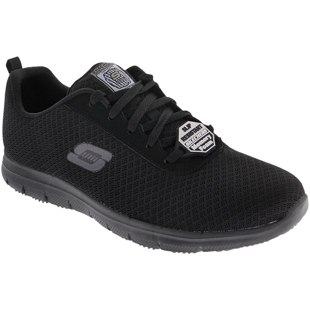 Skechers Work Bronaugh Non-Safety Toe Work Shoes - Womens Black