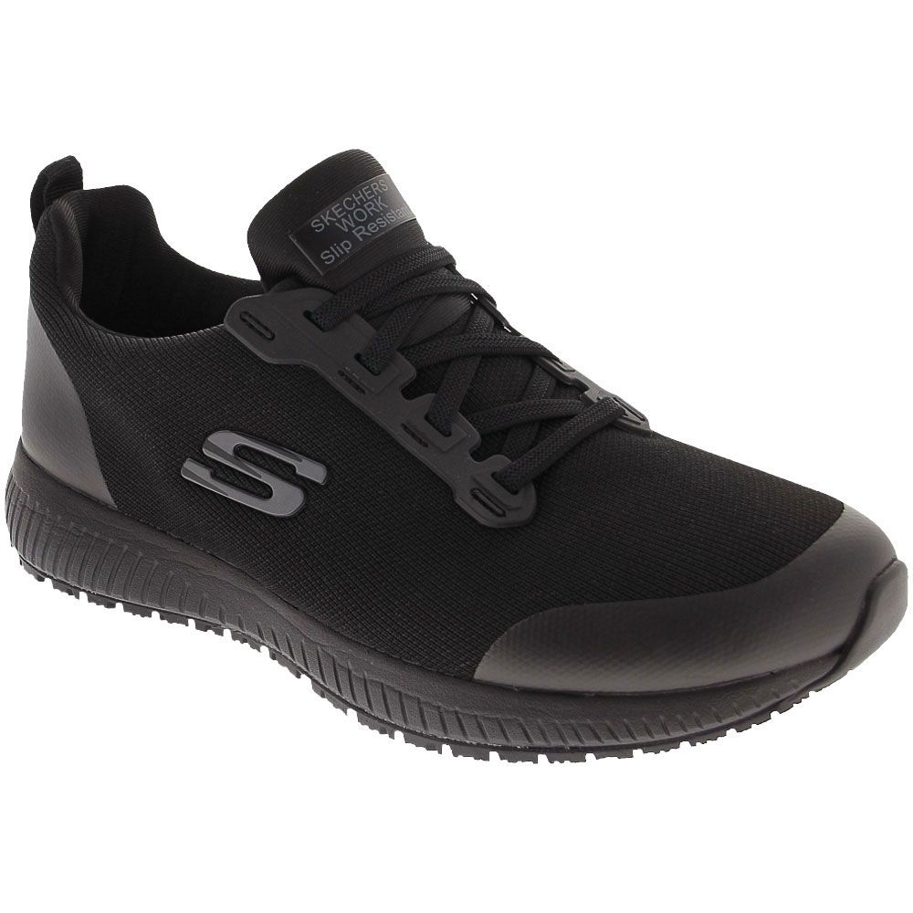 Skechers Work Squad Sr Non-Safety Toe Work Shoes - Womens Black