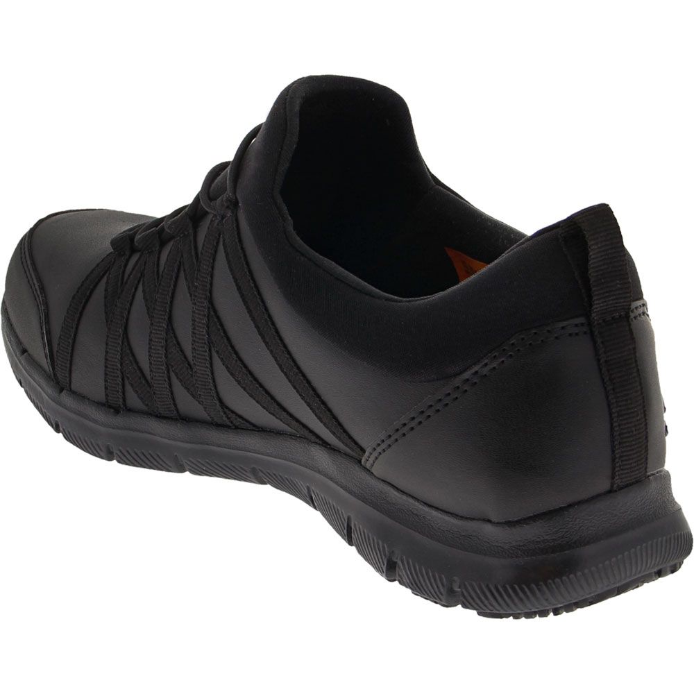 Skechers Work Dagsby Non-Safety Toe Work Shoes - Womens Black Back View