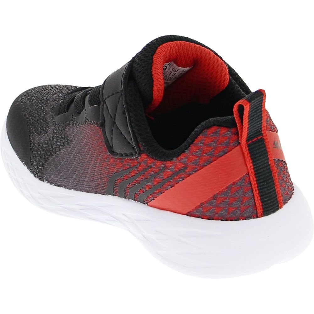 Skechers Go Run Baxtux Athletic Shoes - Baby Toddler Black Red Back View