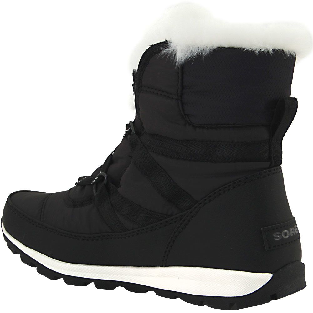Sorel Whitney Short Lace Winter Boots - Womens Black Back View