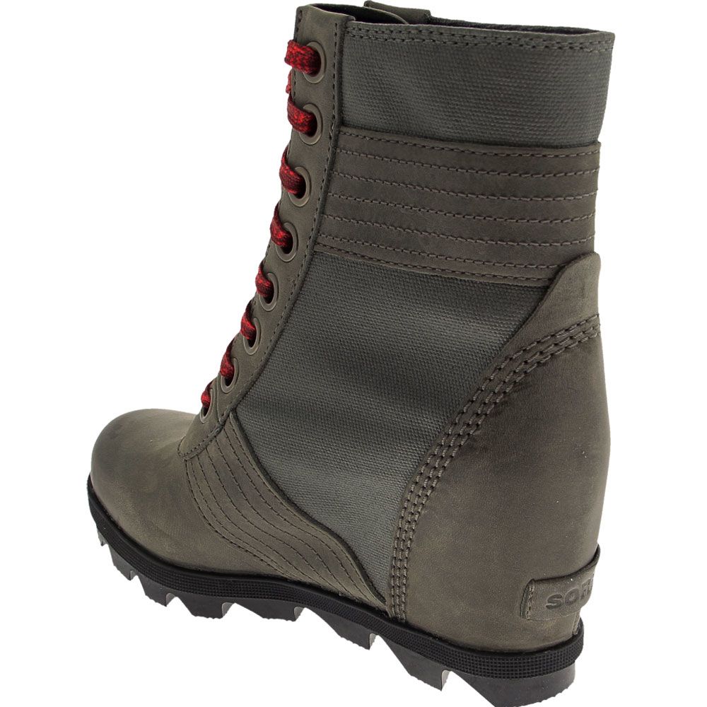 Sorel Lexie Wedge Casual Boots - Womens Quarry Back View