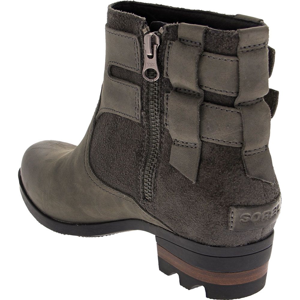 Sorel Lolla Ankle Boots - Womens Quarry Back View