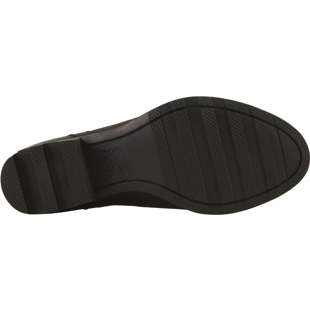 Sorel Lolla Cut Out Bootie Ankle Boots - Womens Black Sole View