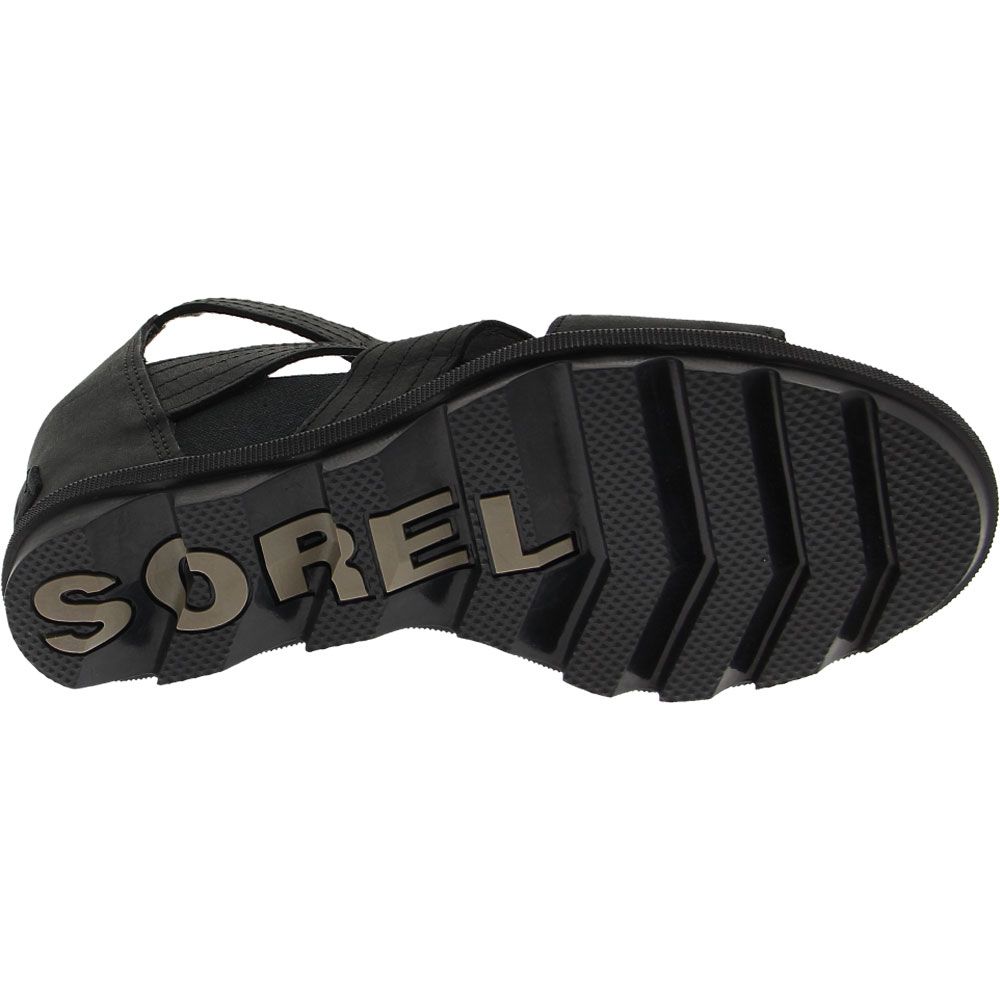 Sorel Joanie 2 Lace Sandals - Womens Black Sole View
