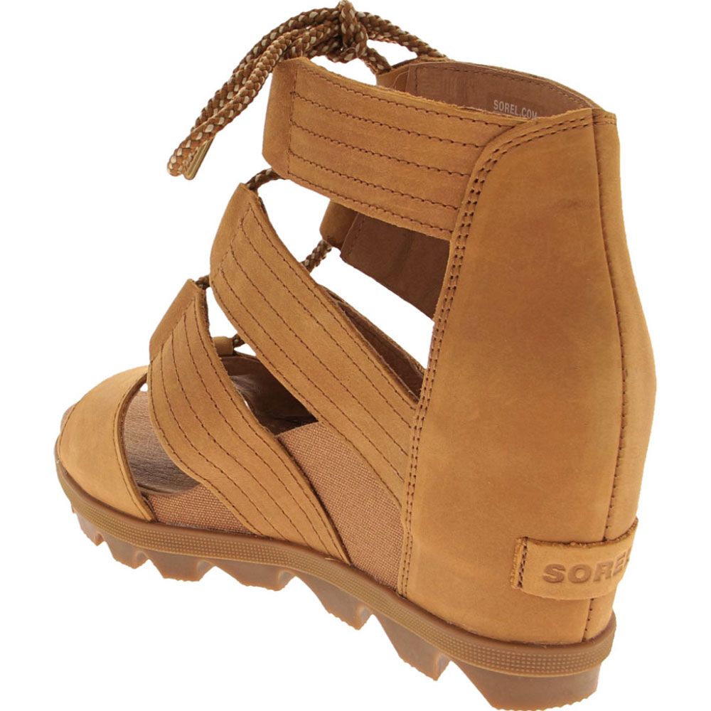 Sorel Joanie 2 Lace Sandals - Womens Camel Brown Back View