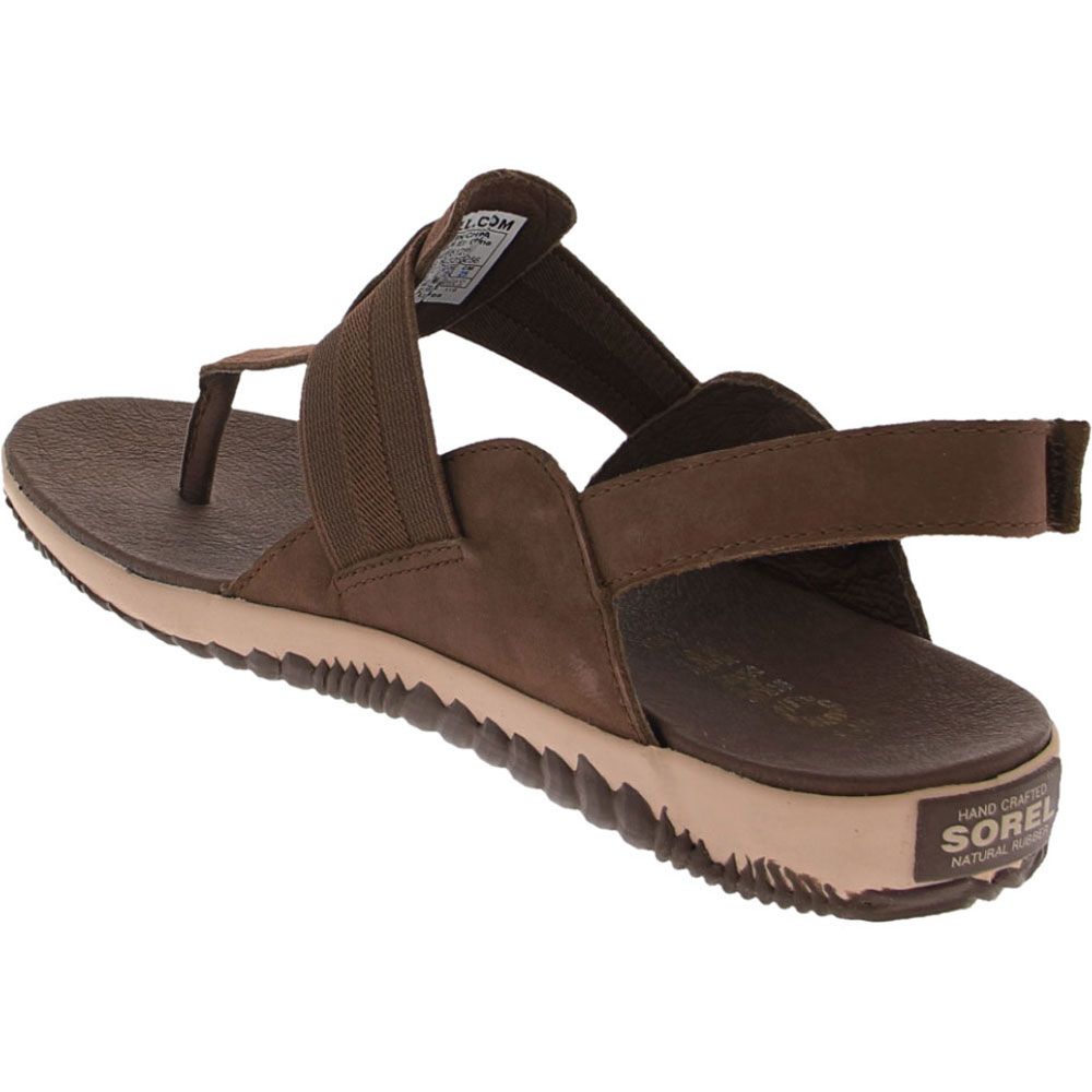 Sorel Out N About Plus Sanda Sandals - Womens Brown Back View