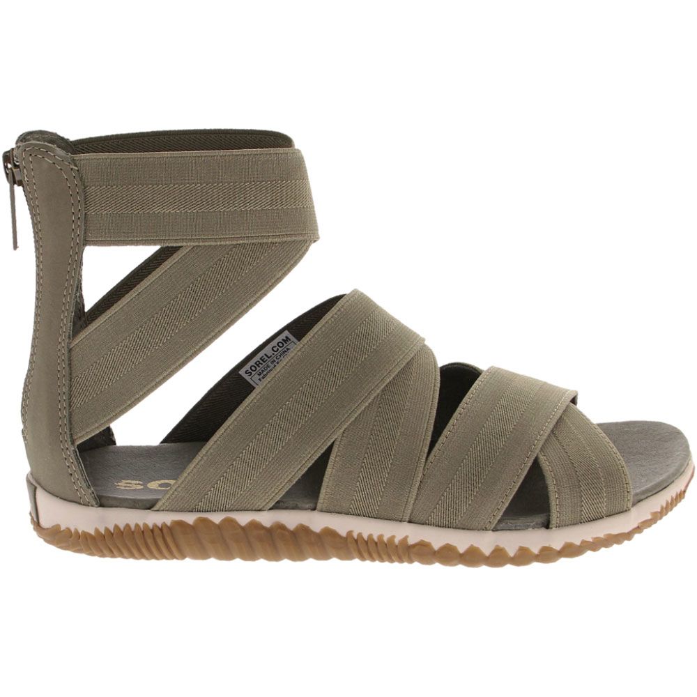 Sorel Out N About Plus Strap Sandals - Womens Sage Side View