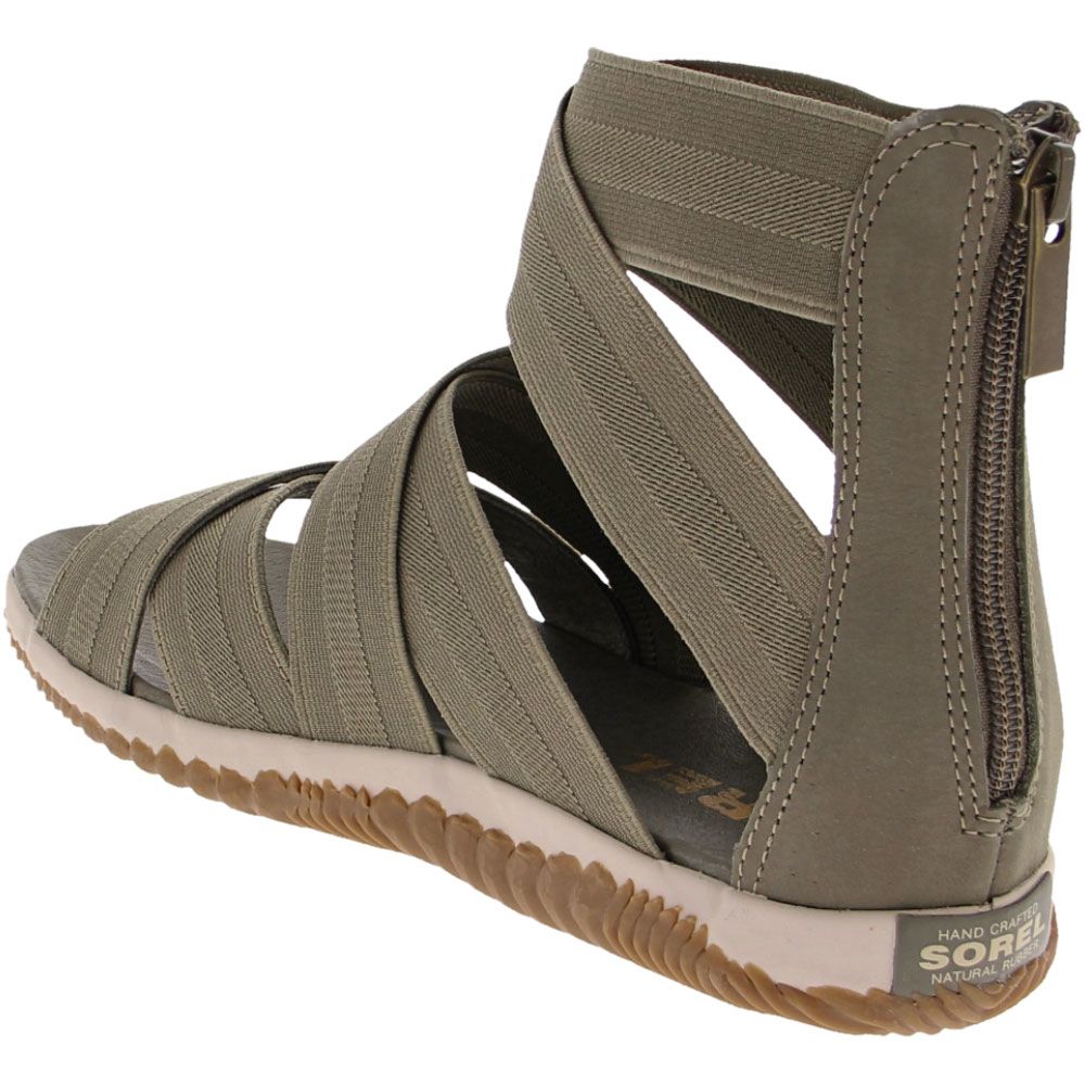 Sorel Out N About Plus Strap Sandals - Womens Sage Back View