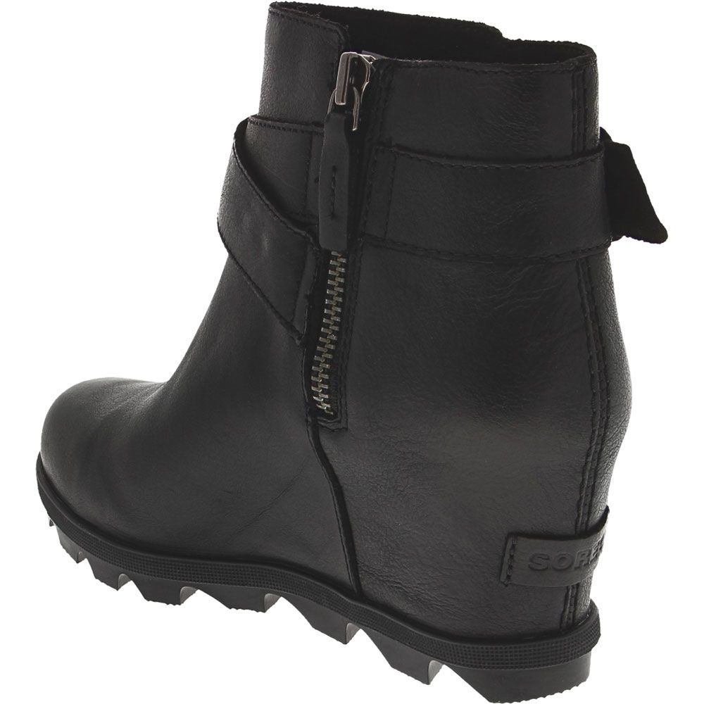 Sorel Joan Of Arc Wedge 2 Bc Casual Boots - Womens Black Back View