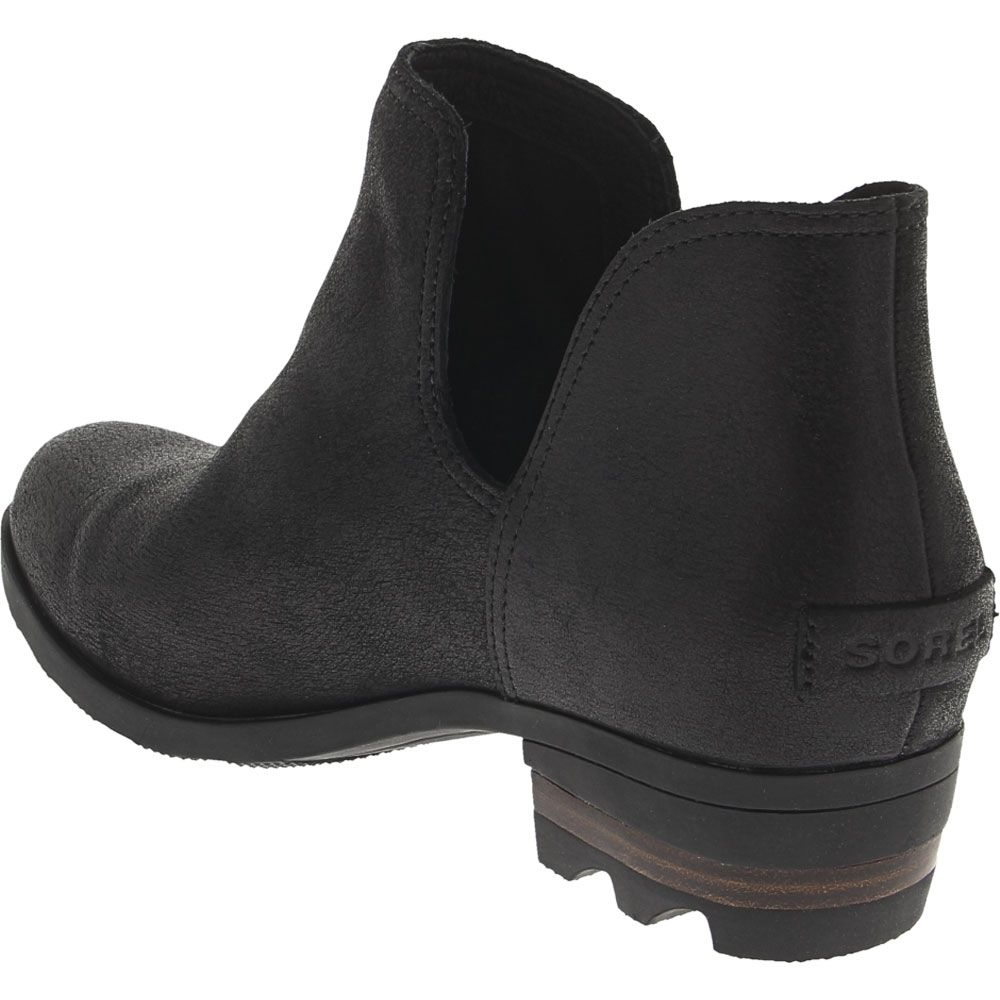 Sorel Lolla 2 Cut Out Shootie Boots Shoes - Womens Black Black Back View