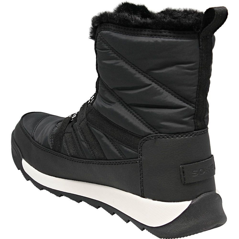Sorel Whitney 2 Short Lace Winter Boots - Womens Black Back View