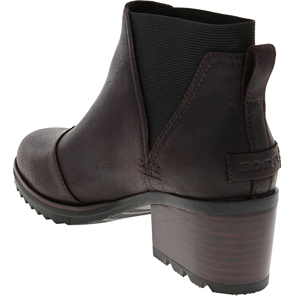 Sorel Cate Chelsea Ankle Boots - Womens Brown Back View