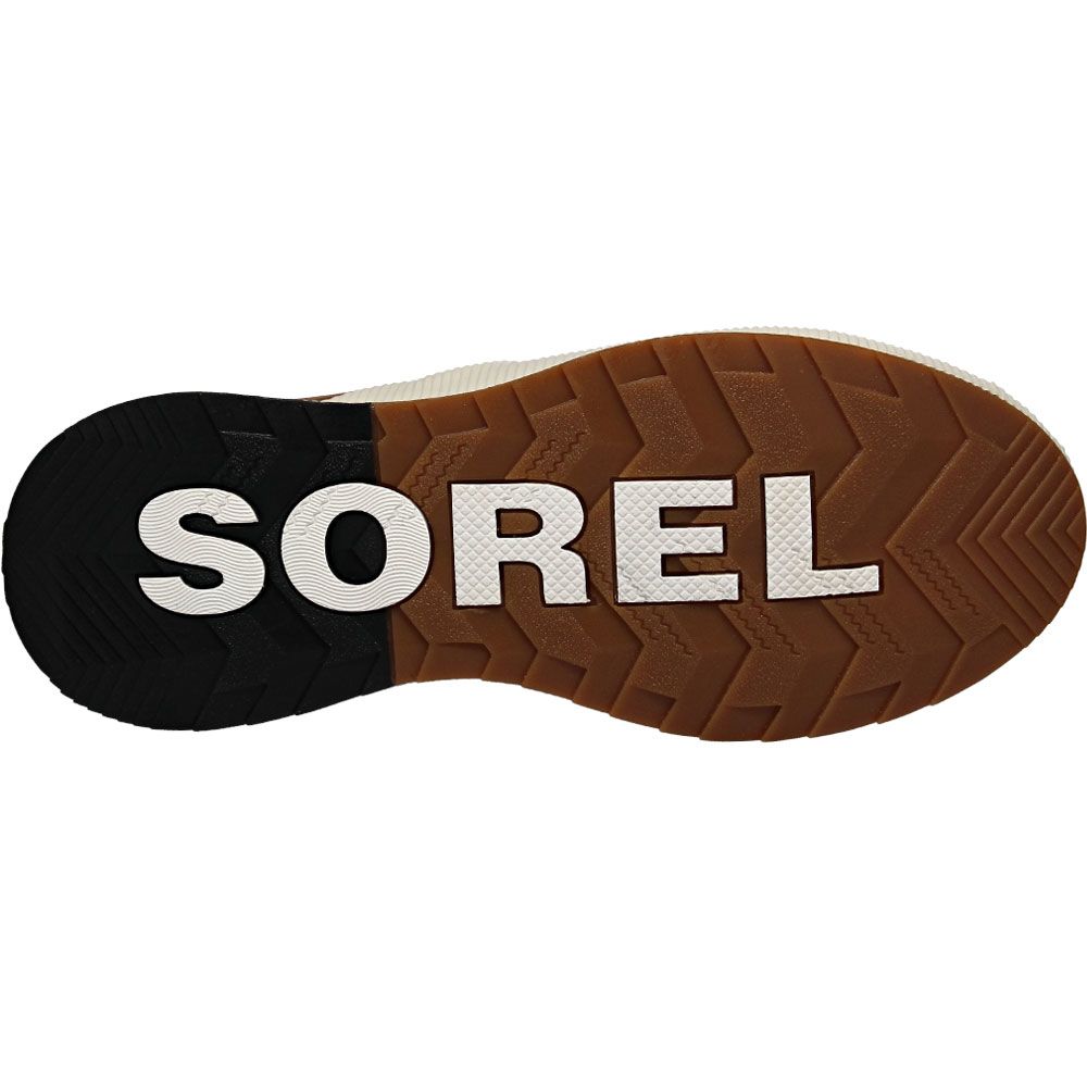 Sorel Out N About III Classic Leather Womens Winter Boots Taffy Black Sole View