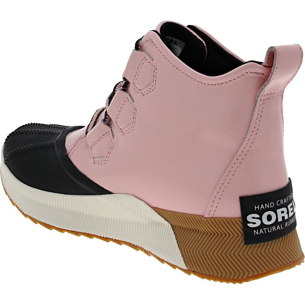 Sorel Out N About III Classic Leather Womens Winter Boots Pink Back View