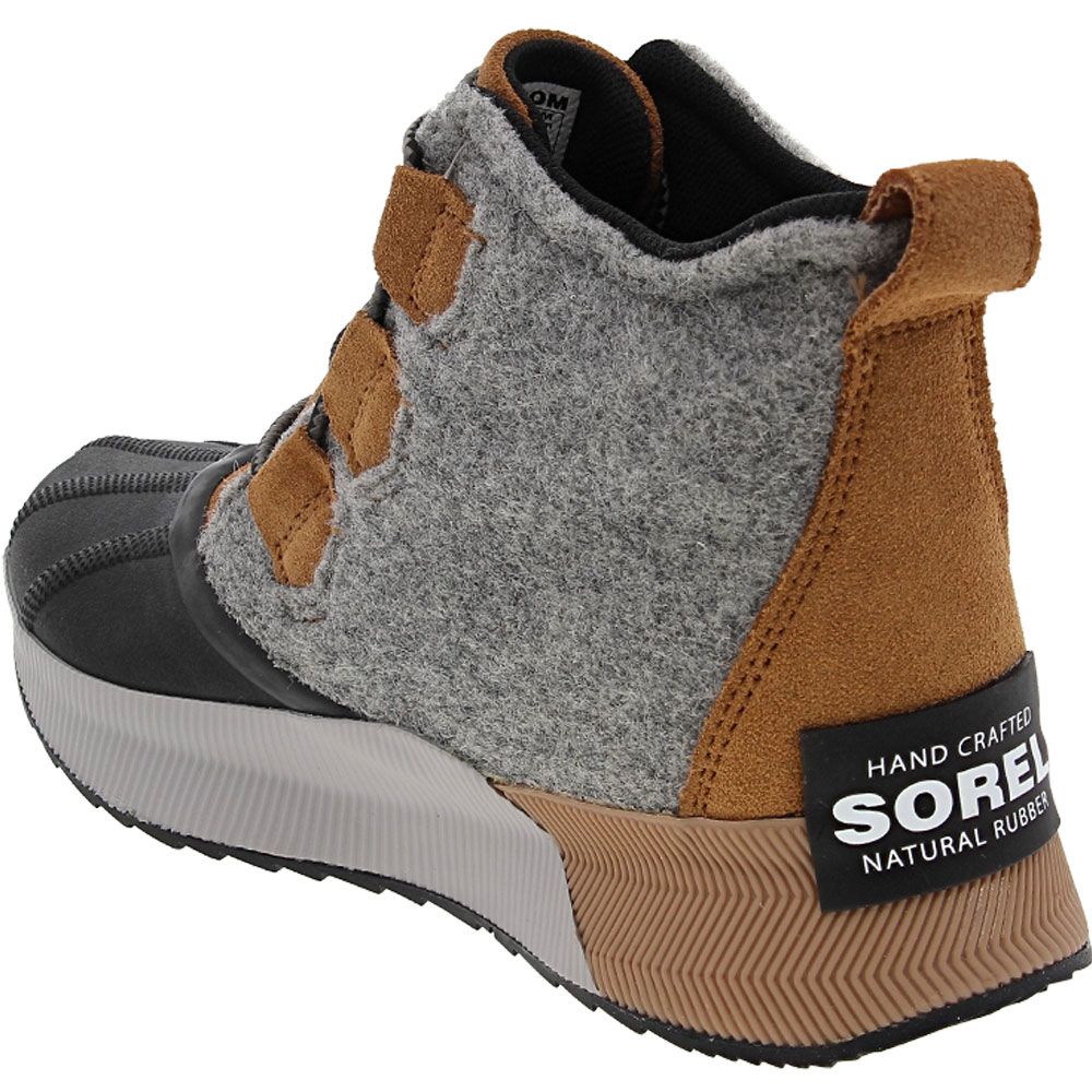 Sorel Out N About 3 Clas Fel Winter Boots - Womens Camel Brown Black Back View