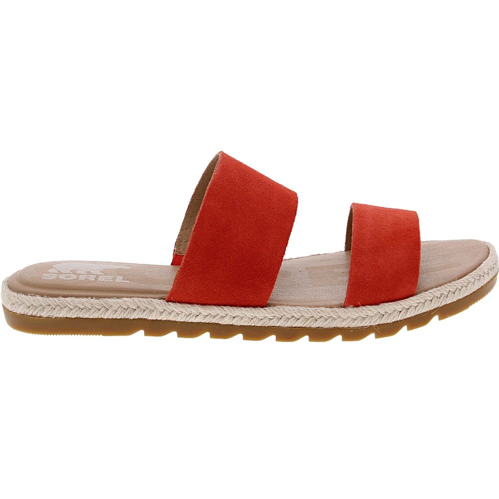 Sorel Ella 2 Slide Sandals - Womens Red Side View