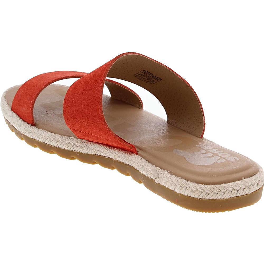 Sorel Ella 2 Slide Sandals - Womens Red Back View