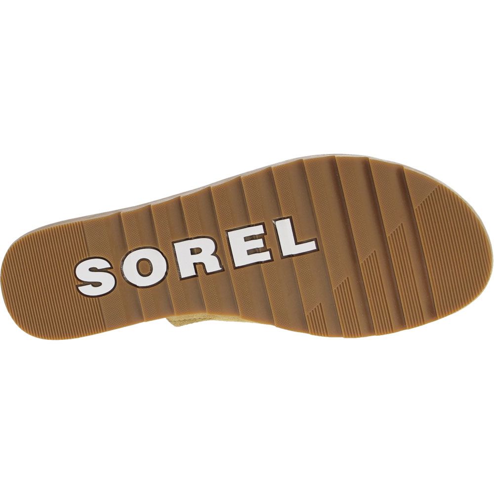 Sorel Ella II Slingback Womens Sandals Olive Sole View